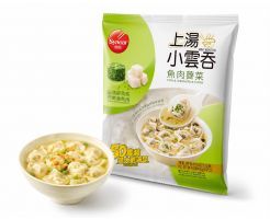 Synear Soup Mini Wontons / 50 pieces, Fish and shepherd's purse filling